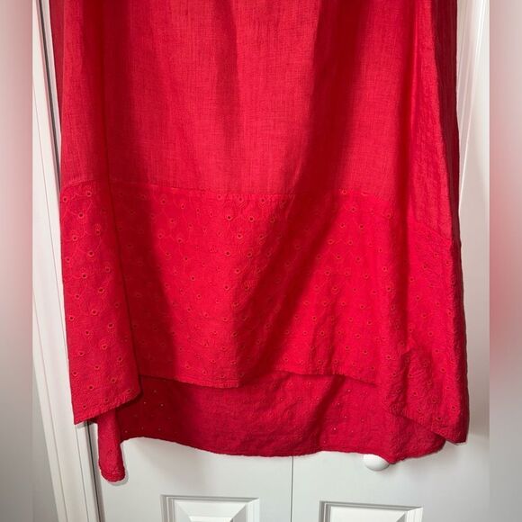 Terzo Millennio Size Medium Red Sleeveless High Low Dress Womens - Picture 2 of 12